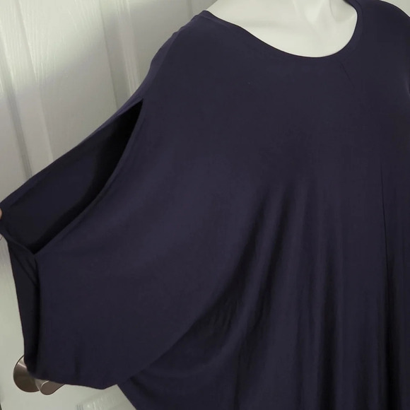 BCBGMAXAZRIA Navy Draped Dress - Picture 5 of 13